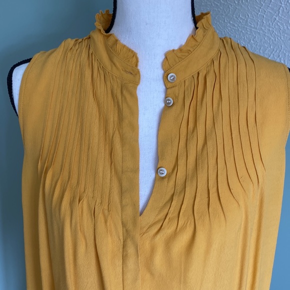Treasure & Bond Gold Pleated Top - Picture 6 of 14